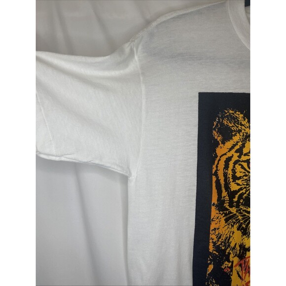 Vintage "The Instinct" T-Shirt White Size Medium Single Stitch 90s - Picture 4 of 6